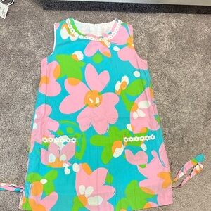 Lilly Pulitzer Kids Dress in Pink and Blue Floral